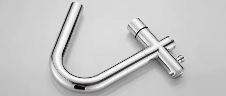 Robinet mitigeur de baignoire sur pied ilot chrome, Cuba, lasalledebain-de-cecile.fr