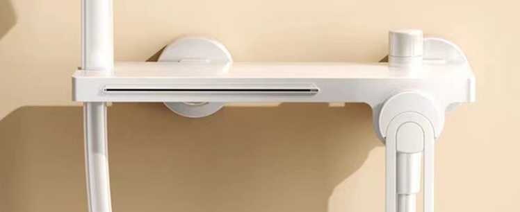 Mitigeur de bain mural blanc, Lérida - lasalledebain-de-cecile.fr